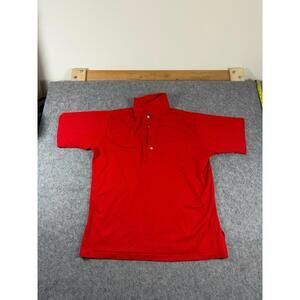 Vintage Hilton Bowling Shirt Men's L Red Retro Rockabilly Buffalo Lounge